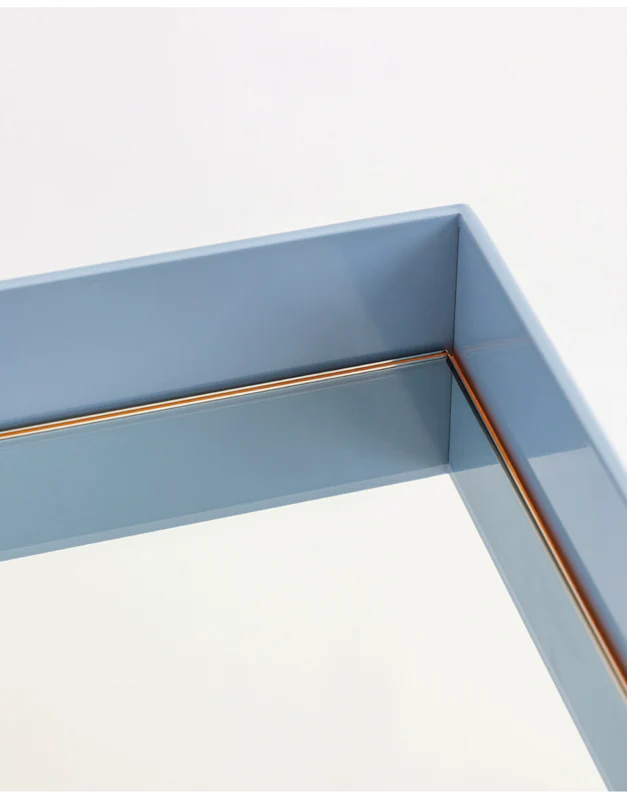 Musheng Home Furnishing original island mirror floor design ultra-clear full-length mirror home clothing store dressing mirror blue ins