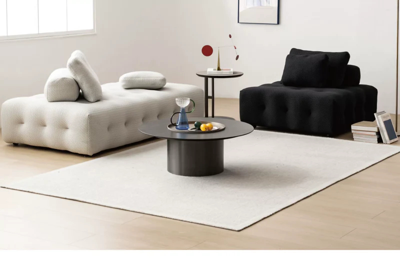 Home Furnishing Backless Sofa Two-way Combination Module Designer Italian Fabric Small Sofa That Does Not Take Up Space