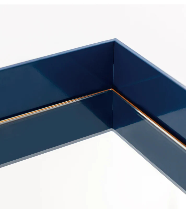 Musheng Home Furnishing original island mirror floor design ultra-clear full-length mirror home clothing store dressing mirror blue ins