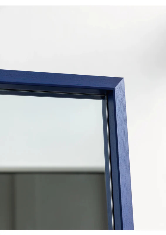 Home Furnishing solid wood full-length mirror floor modern simple clothing store fitting mirror small apartment colorful furniture