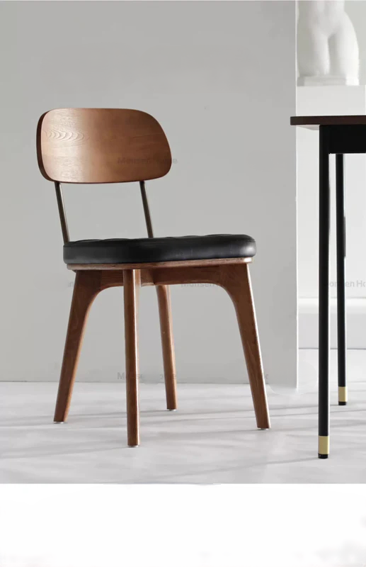 retro dining chair iron simple home
