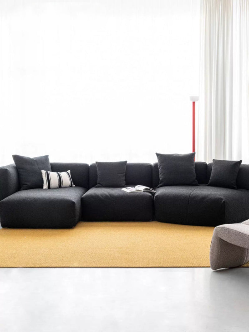 tofu block sofa special-shaped corner module combination detachable and washable designer creative fabric sofa