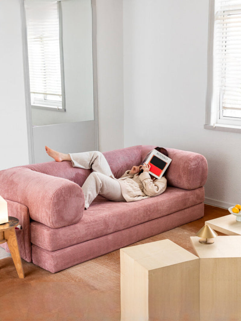 sofa bed is a detachable and washable fabric dual-use folding sofa for small apartments. It is simple, creative and versatile.