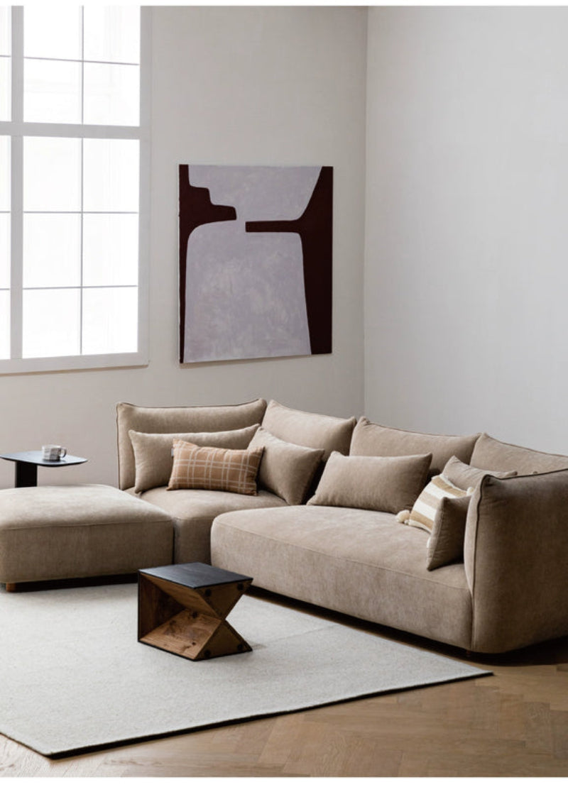 Home Furnishing original sofa living room new cream free combination square fabric module Italian minimalist design