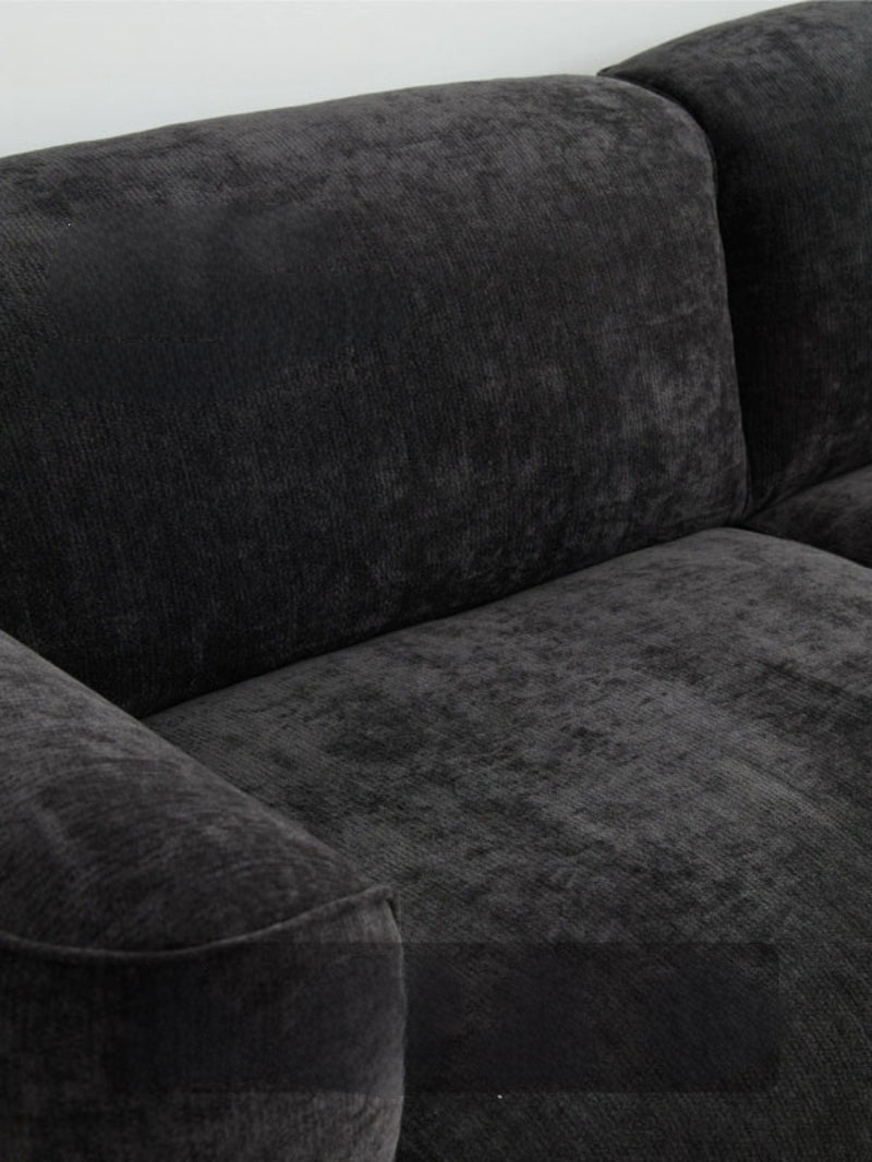 Home Furnishing Grande Sofa Living Room French Retro Fabric Chenille Sofa Adjustable Backrest High-end