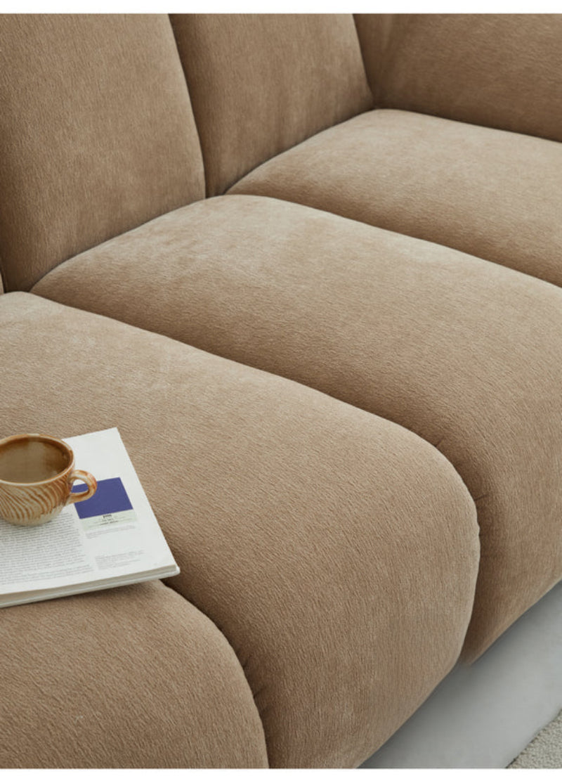 Home Dough Sofa Italian Fabric Chenille French Retro Straight American