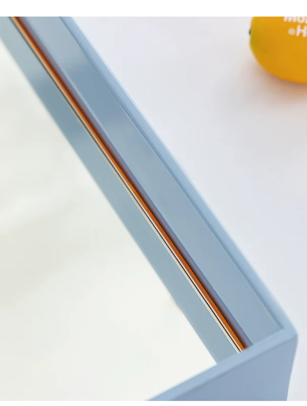 Musheng Home Furnishing original island mirror floor design ultra-clear full-length mirror home clothing store dressing mirror blue ins