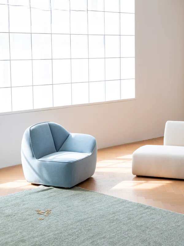 single sofa minimalist free combination small apartment blue dopamine design small sofa