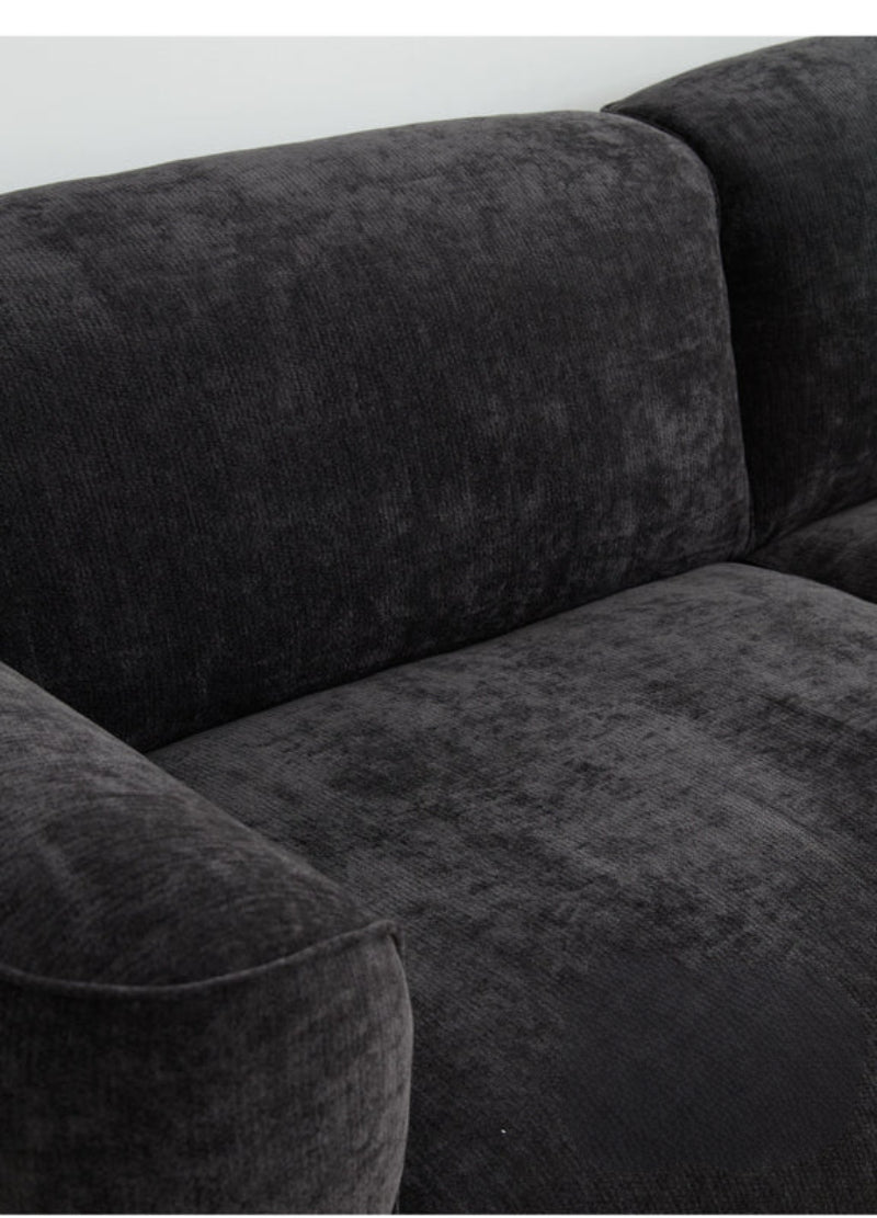 Home Furnishing Grande Sofa Living Room French Retro Fabric Chenille Sofa Adjustable Backrest High-end