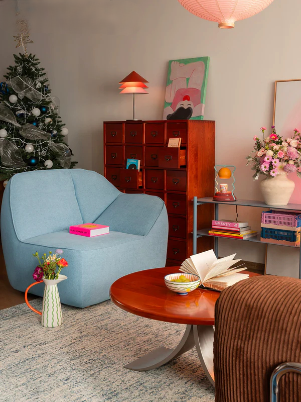 single sofa minimalist free combination small apartment blue dopamine design small sofa