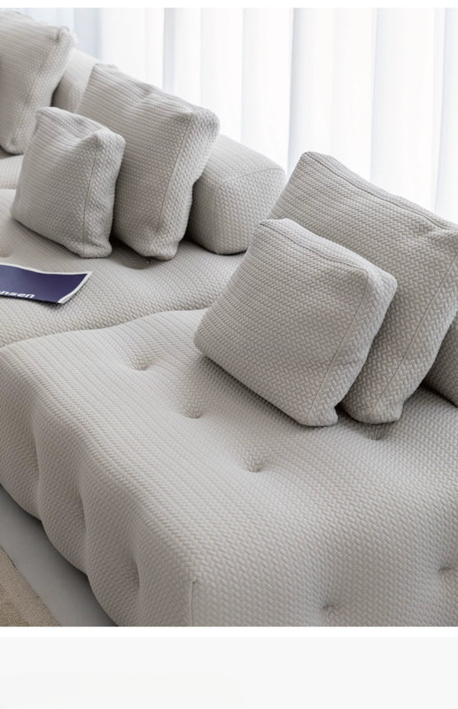 Home Furnishing Backless Sofa Two-way Combination Module Designer Italian Fabric Small Sofa That Does Not Take Up Space