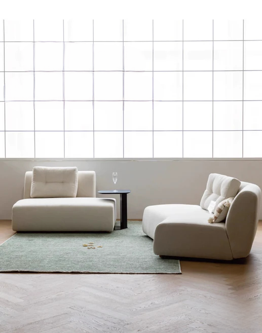 Home Leather Sofa Bevel Black Light Luxury High-end Designer Minimalist Modular Corner Special-shaped Sofa