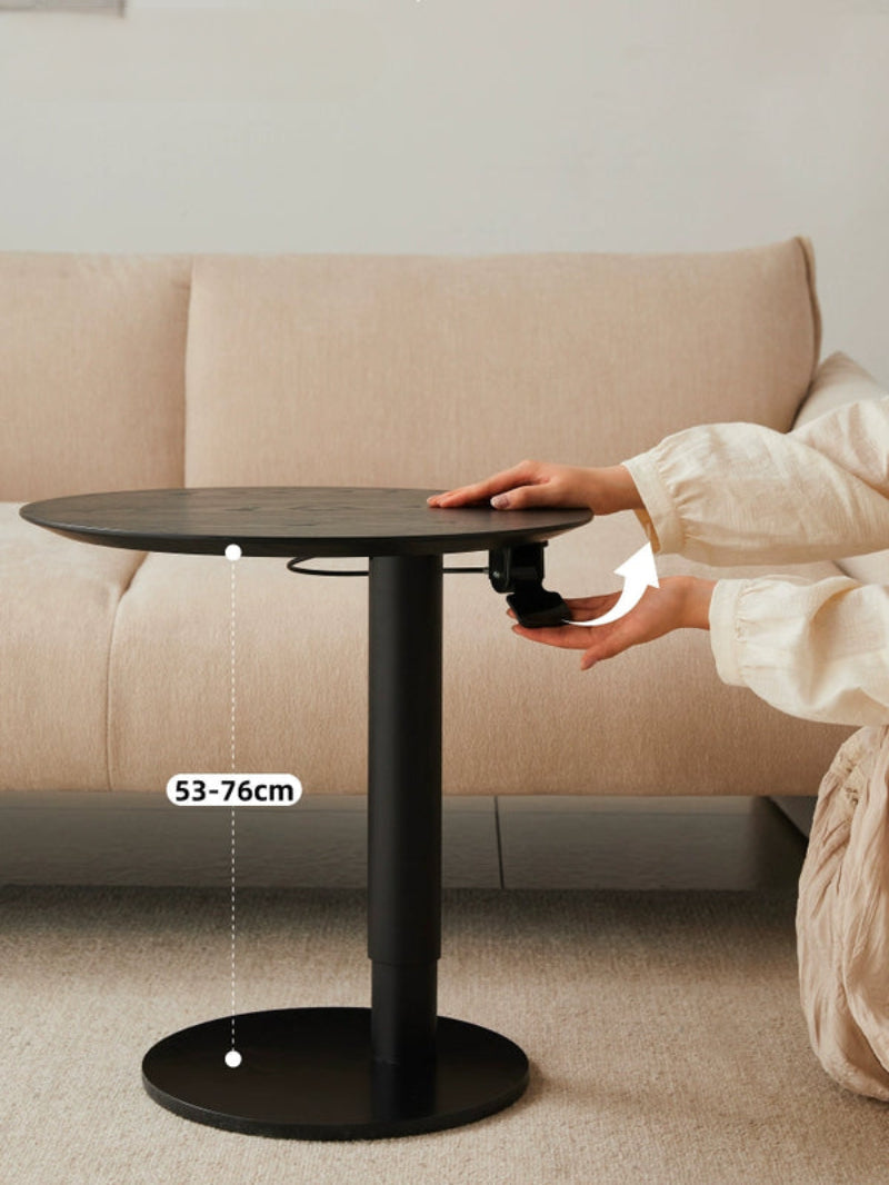 Liftable Side Table Round