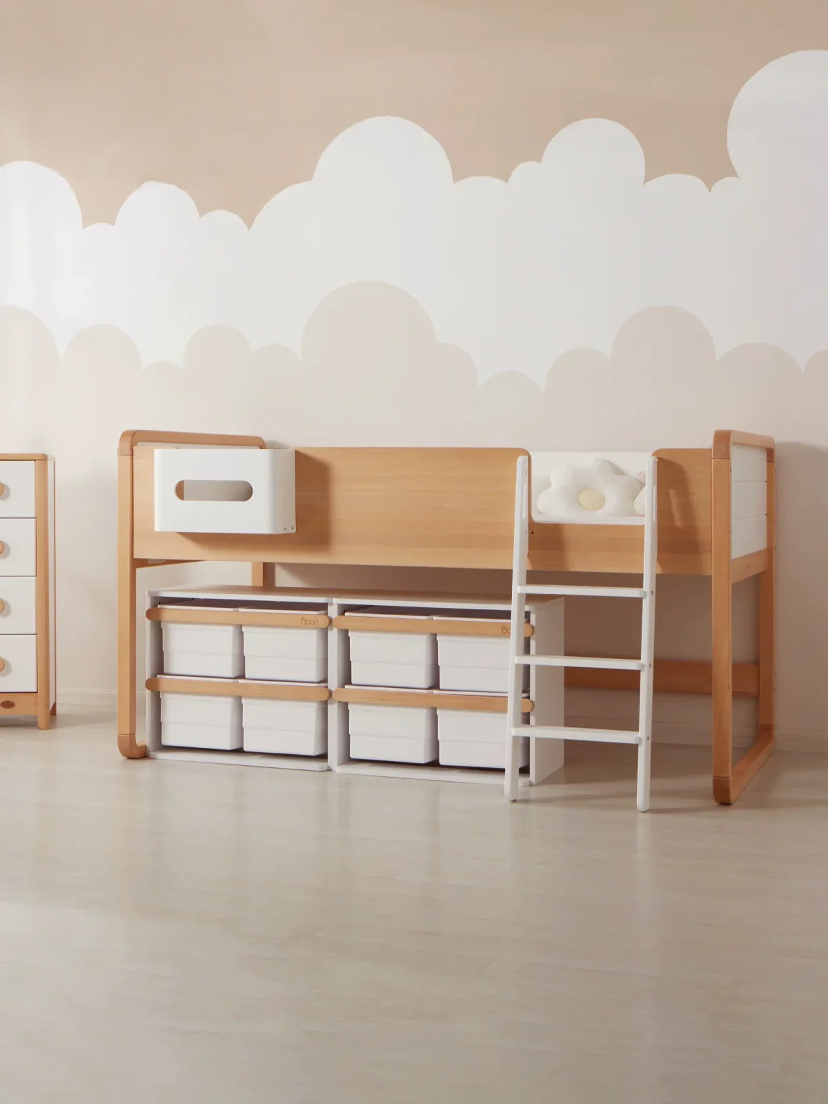 Boori Belem children's room imported solid wood children's bed up and down double bed loft bed