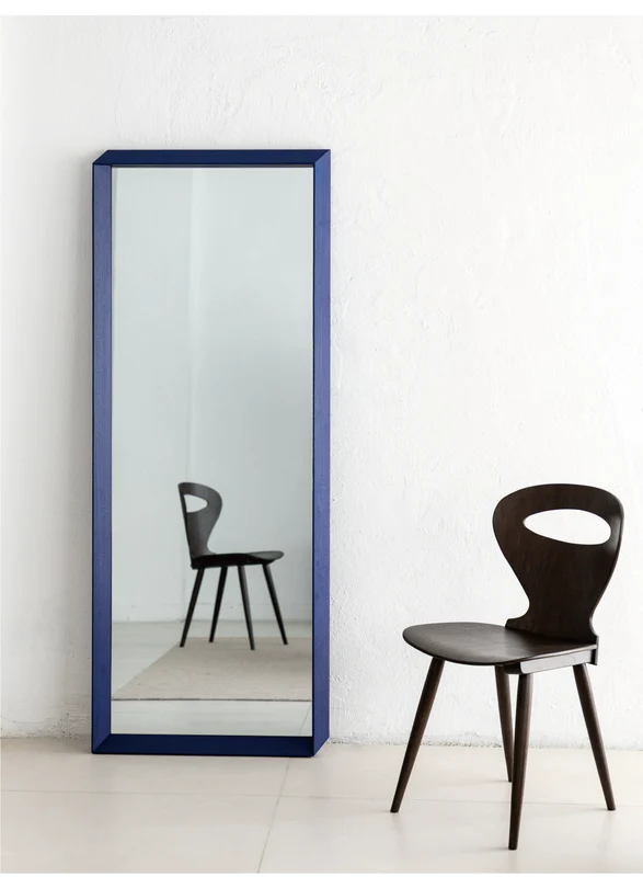 Home Furnishing solid wood full-length mirror floor modern simple clothing store fitting mirror small apartment colorful furniture