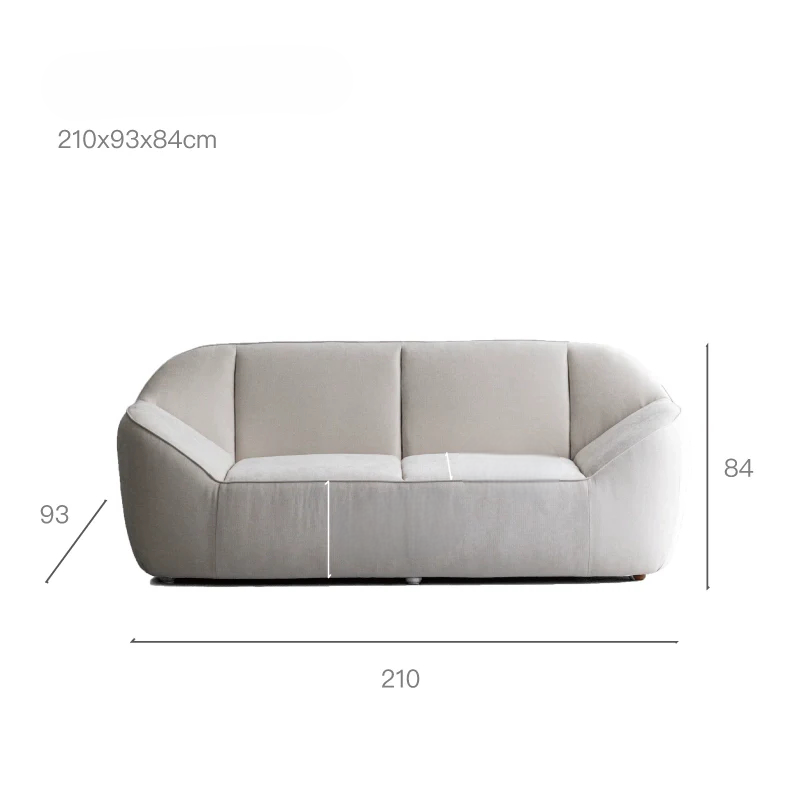 single sofa minimalist free combination small apartment blue dopamine design small sofa