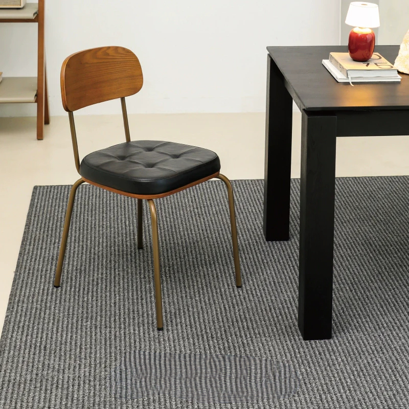 retro dining chair iron simple home