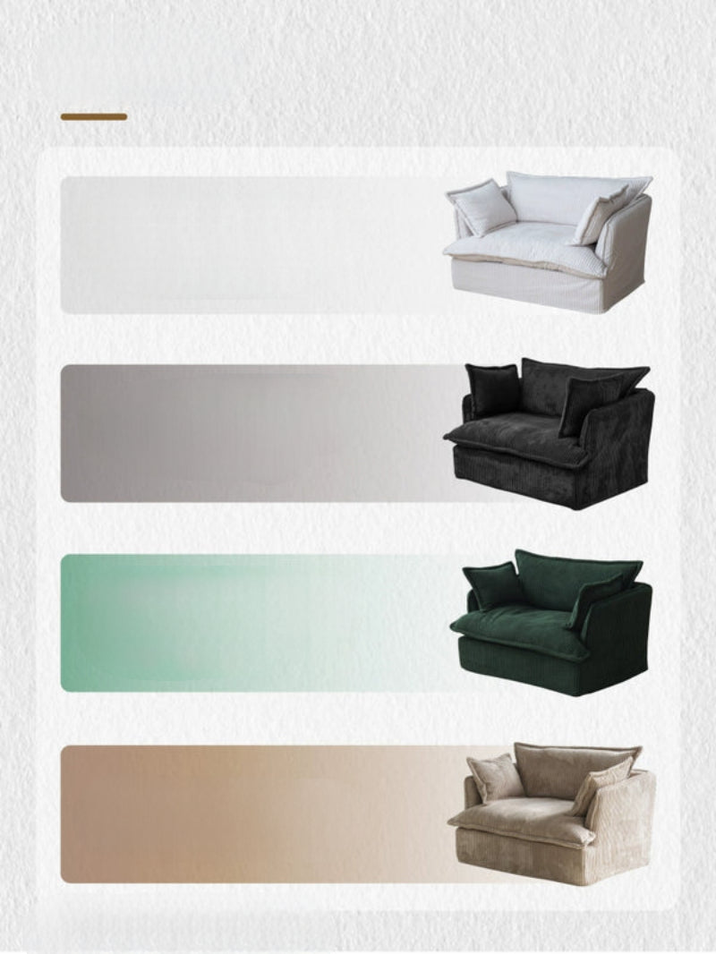 Musheng Home Fabric Single Sofa Living Room French Lazy Leisure Swivel Chair American Small Apartment Swivel Sofa Chair