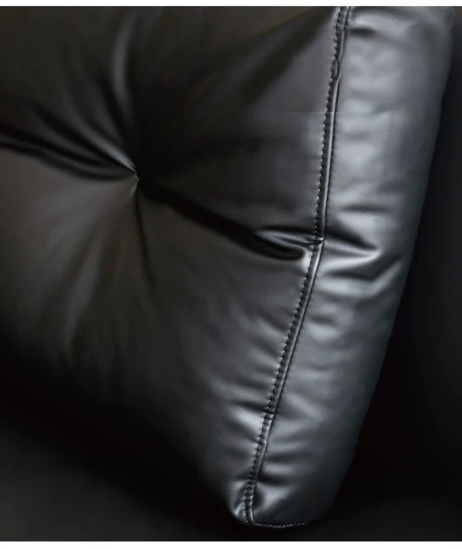 Home Leather Sofa Bevel Black Light Luxury High-end Designer Minimalist Modular Corner Special-shaped Sofa