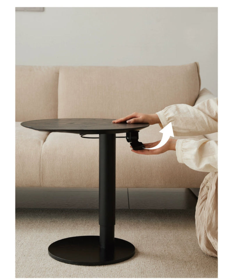 Liftable Side Table Round