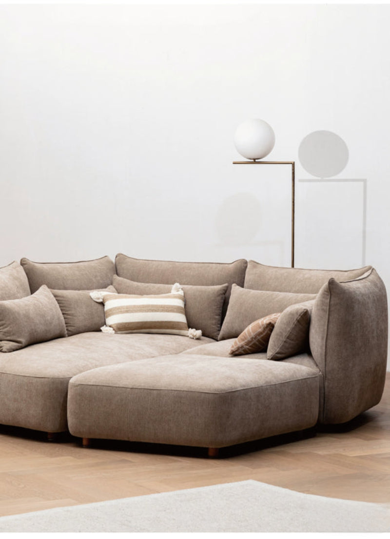 Home Furnishing original sofa living room new cream free combination square fabric module Italian minimalist design