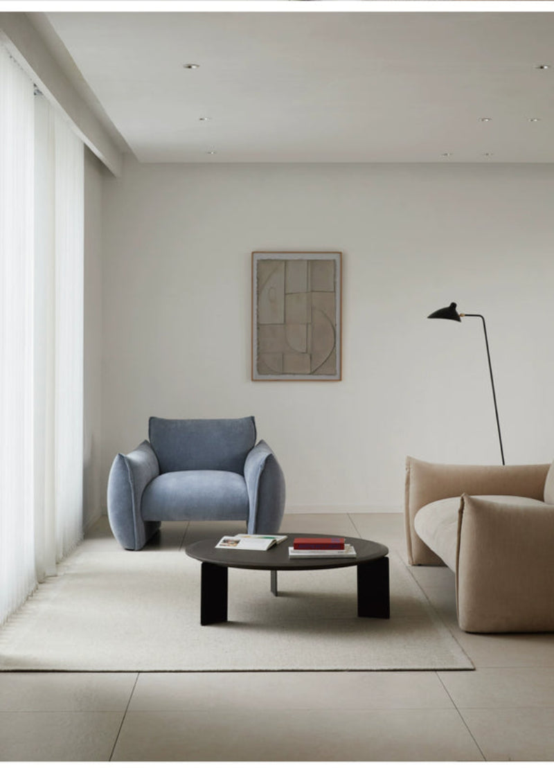 Home Fabric Single Sofa Living Room Modern Simple 2025 New Small Apartment Lazy Leisure Sofa Chair