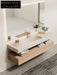 Inaya Red Cave Marble Wall-Mounted Sink