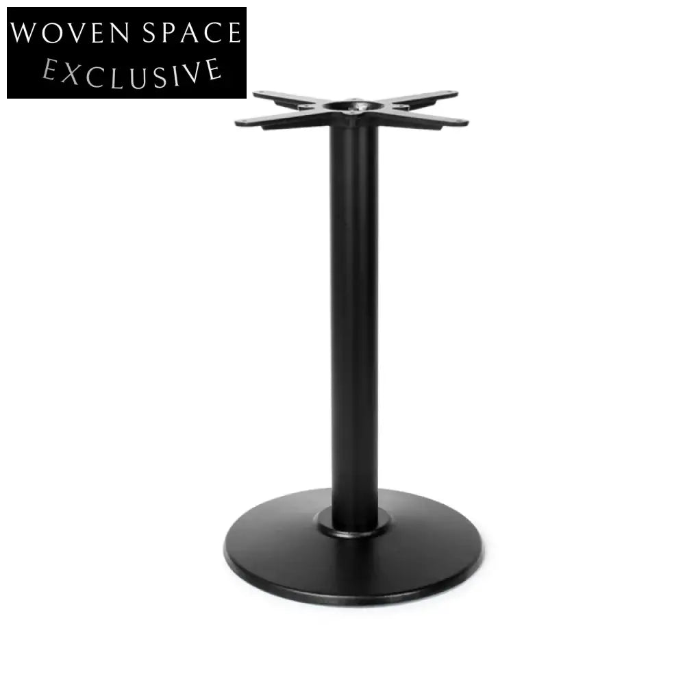 Industrial Iron Stamping Leg Table Base with Solid Walnut Wood Veneer Top