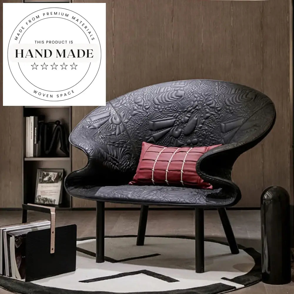 Industrial Style Leather Recliner Accent Chair for Modern Living Room Office Sofa