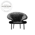 Industrial Style Leather Recliner Accent Chair for Modern Living Room Office Sofa