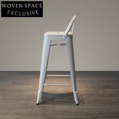 Industrial Vintage Metal Stackable High Barstool Chair for Kitchen & Bar