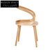 Innovative Hand-Made Curved Backrest Solid Ash Wood Restaurant Dining Chair