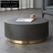 Internet celebrity small apartment cement coffee table round light luxury Nordic creative ins modern simple expression