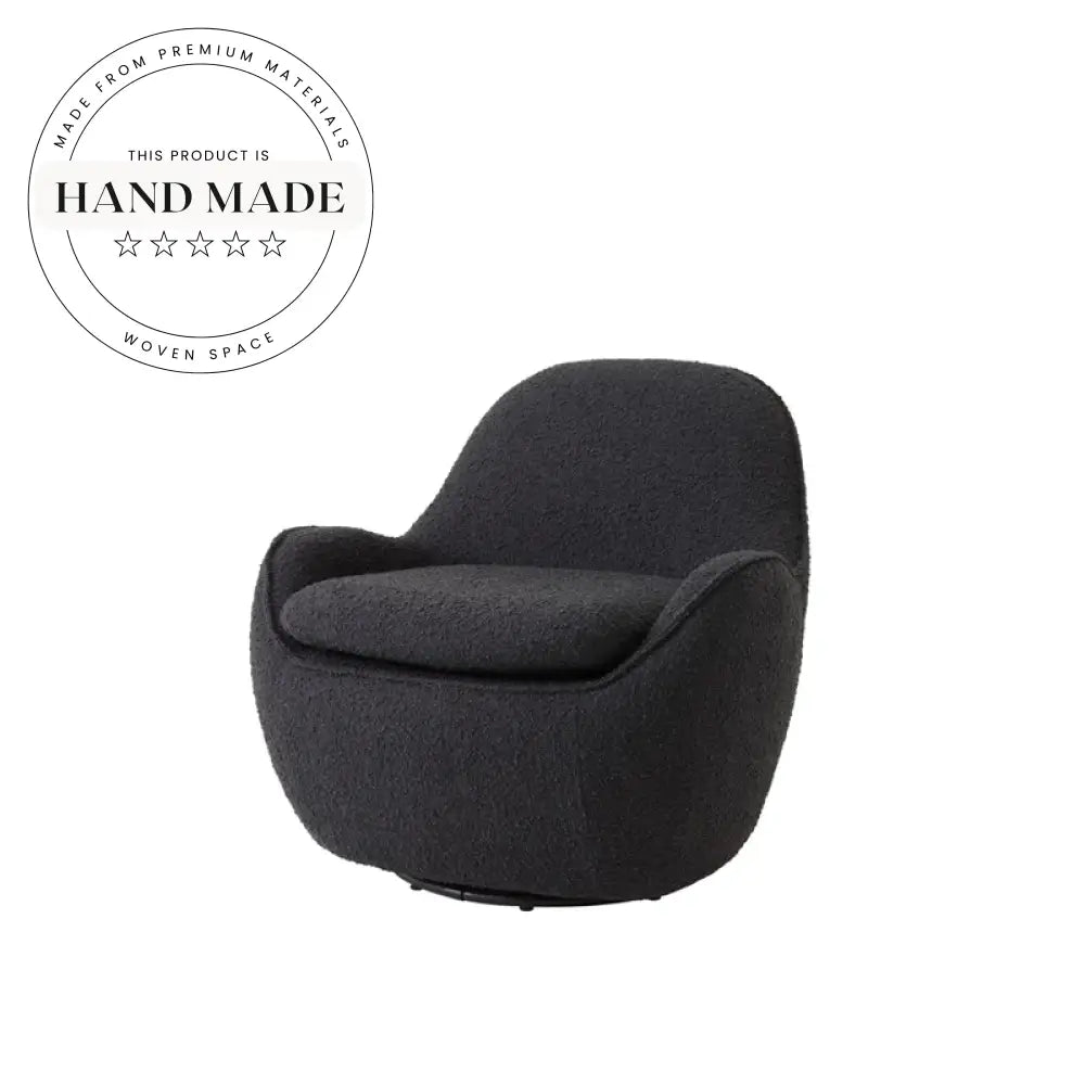 Inviting White Boucle Swivel Recliner Lounge Chair for Modern Living Room