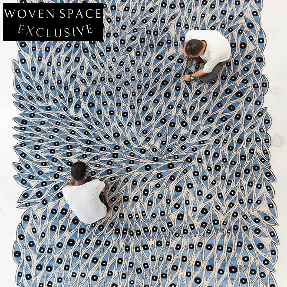 Irregular Abstract Area Rug Artistic Design for Modern Living Room Carpet
