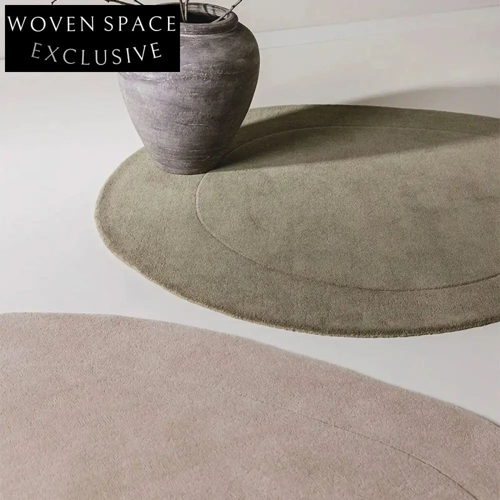 Irregular French Retro Modern High-End Area Rug for Living Room