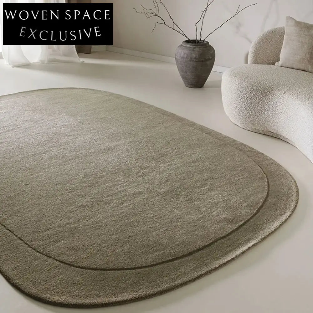 Irregular French Retro Modern High-End Area Rug for Living Room