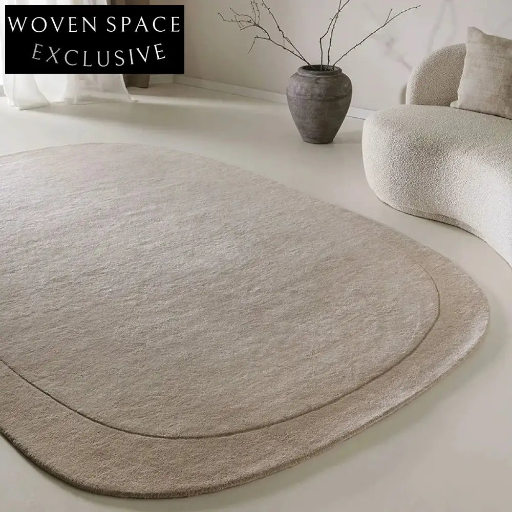 Irregular French Retro Modern High-End Area Rug for Living Room