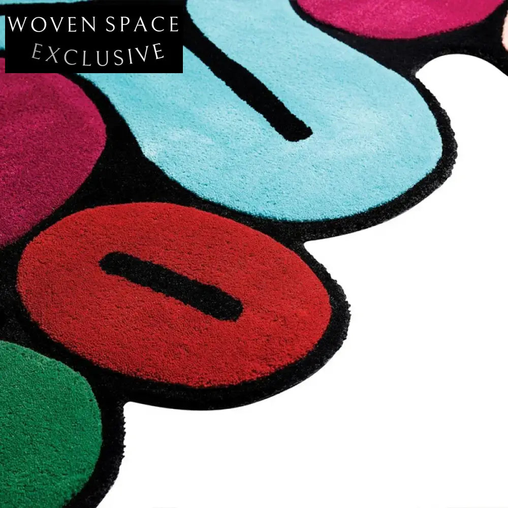 Irregular Nordic Wool Blend Geometric Pattern Living Room Carpet