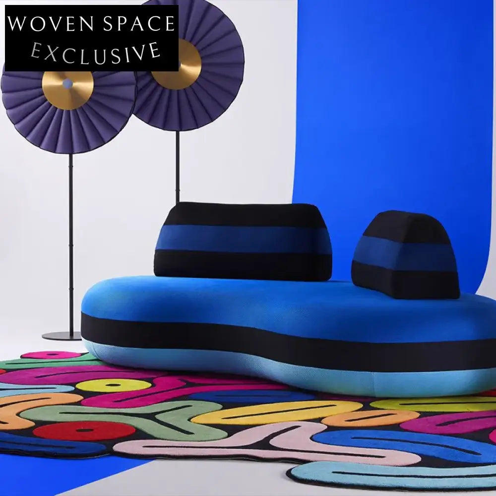 Irregular Nordic Wool Blend Geometric Pattern Living Room Carpet