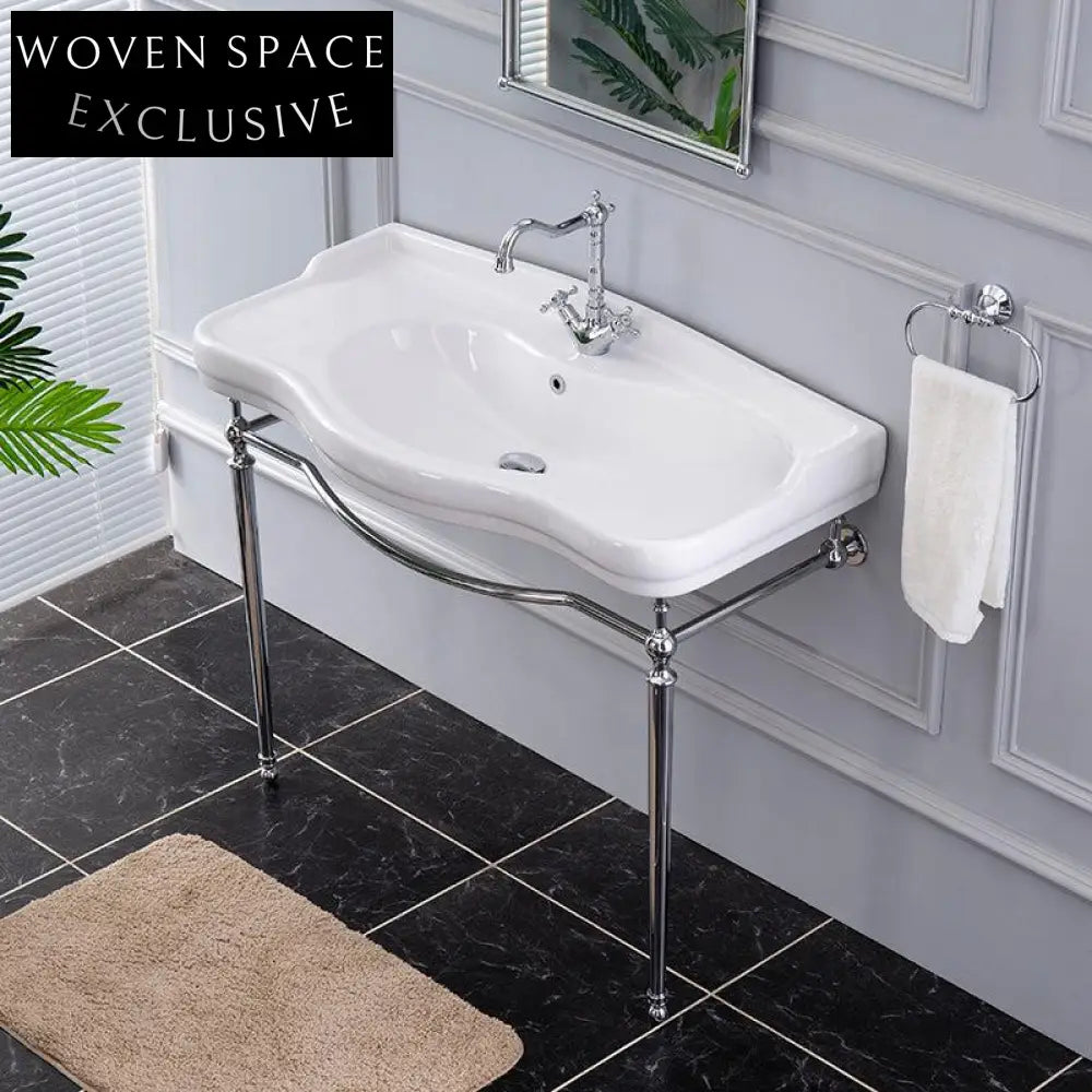 Isidora Butterfly Ceramic Basin with Copper Bracket