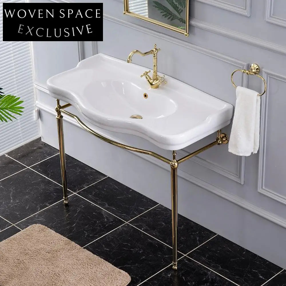 Isidora Butterfly Ceramic Basin with Copper Bracket