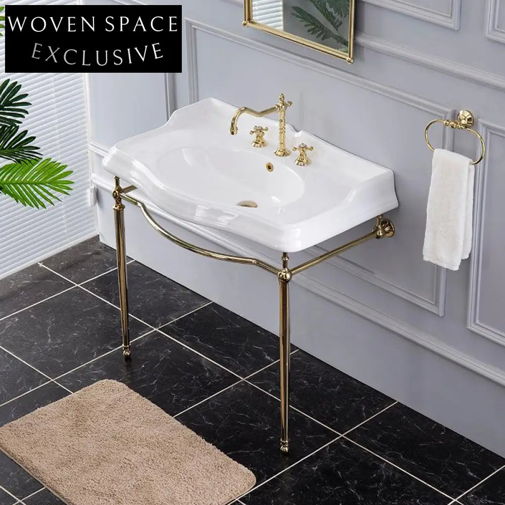 Isidora Butterfly Ceramic Basin with Copper Bracket