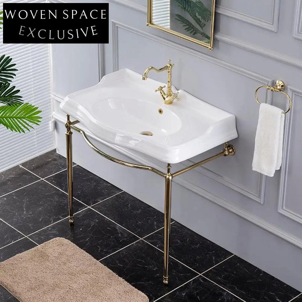 Isidora Butterfly Ceramic Basin with Copper Bracket