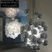 Italian Bubble Frosted Glass LED Staircase Chandelier for Elegant Living Spaces
