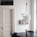 Italian Bubble Frosted Glass LED Staircase Chandelier for Elegant Living Spaces