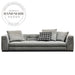 Italian Design Flax Fabric Modern 3-4 Seat Sectional Sofa