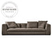 Italian Design Flax Fabric Modern 3-4 Seat Sectional Sofa