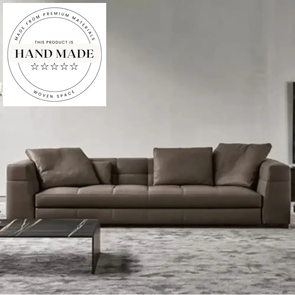 Italian Design Flax Fabric Modern 3-4 Seat Sectional Sofa