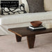 Italian Design Light Luxury Vintage Wood Frame Living Room Hotel Coffee Table